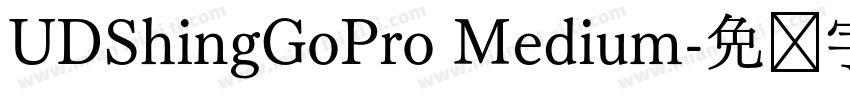 UDShingGoPro Medium字体转换